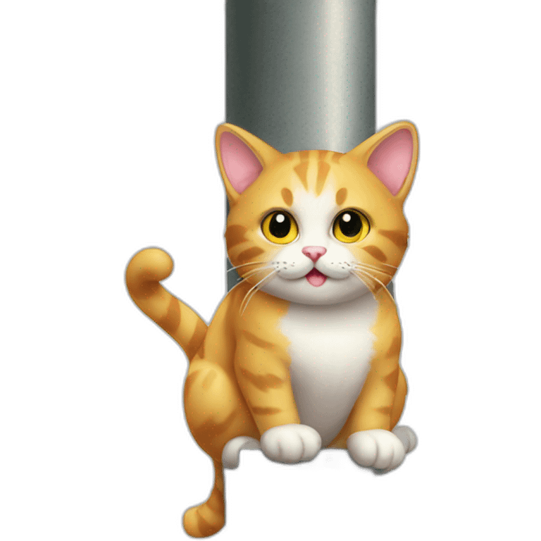 cat on pole emoji