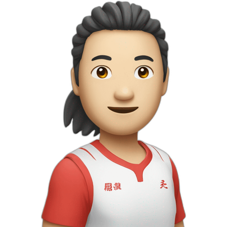 Chinese Pickleball player emoji