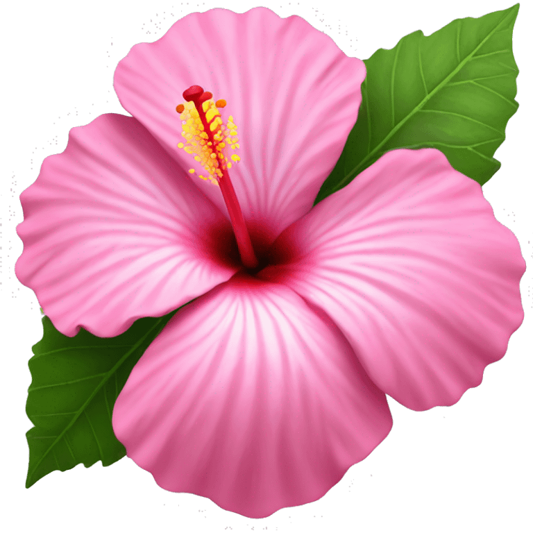 hibiscus flower pink emoji