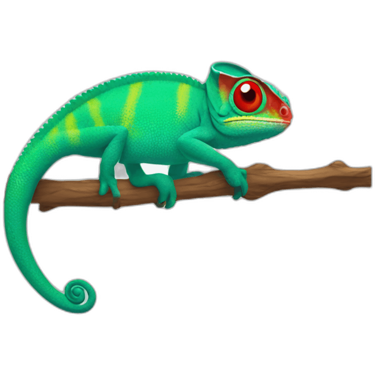 chameleon-red emoji