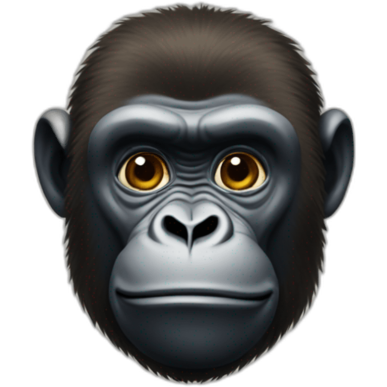 Gorilla with Mark Zuckerberg emoji