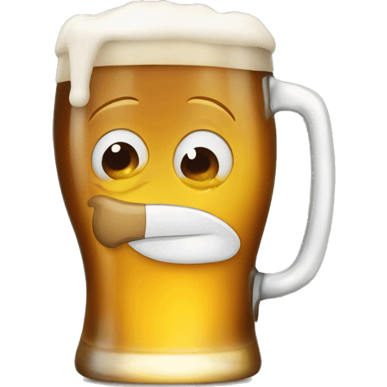 Let’s drink a beer emoji