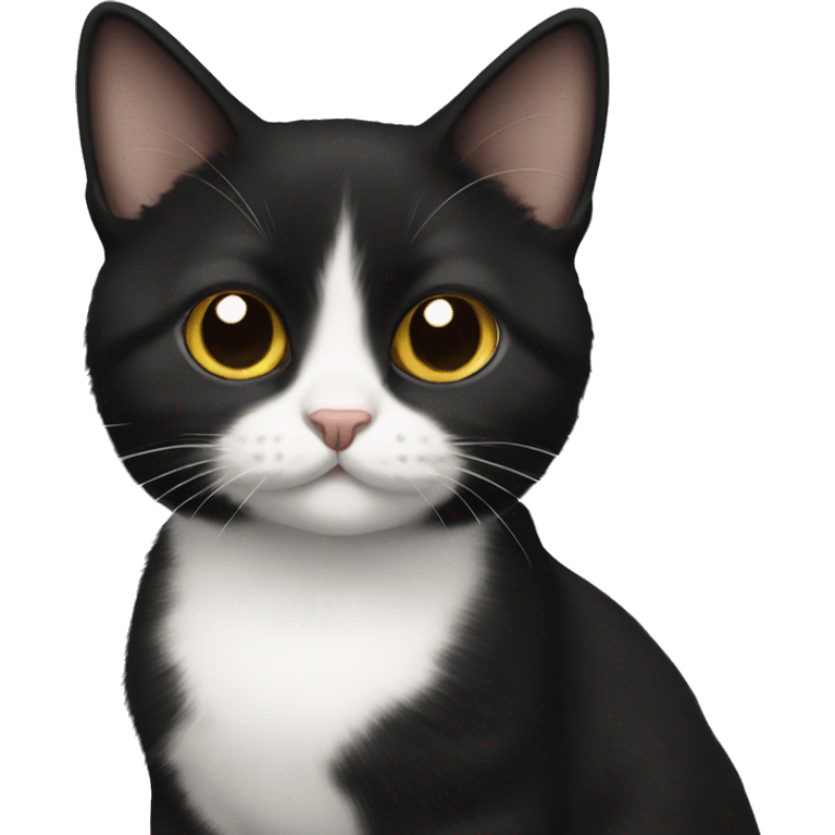 Black munchkin cat emoji