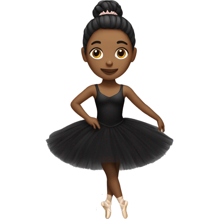 Ballerina in black  emoji