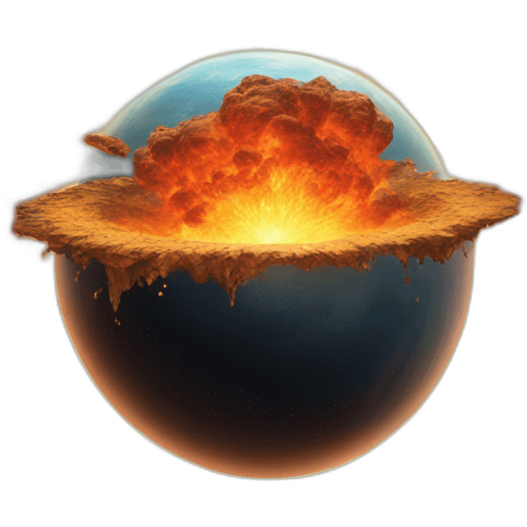 planet exploding emoji