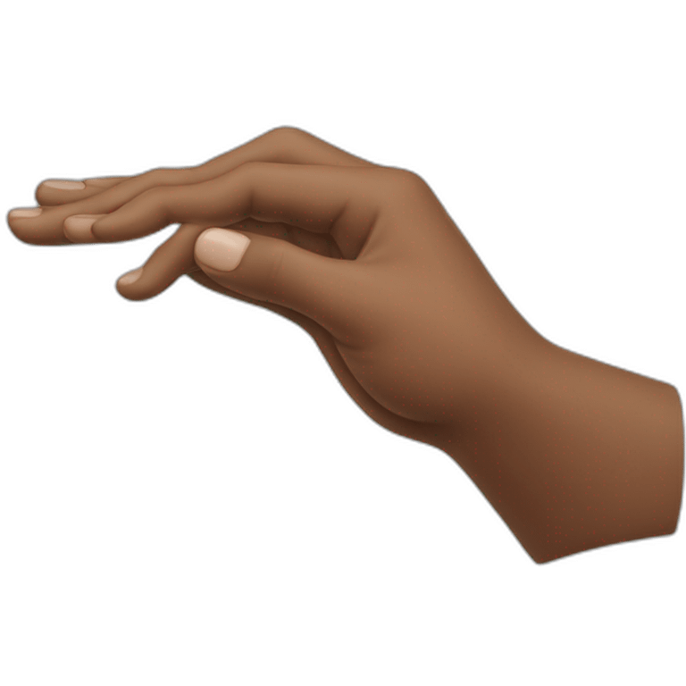 hand giving out something  emoji