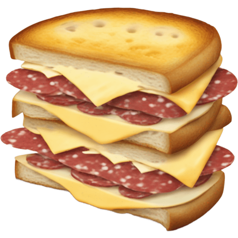 salami sandwich with cheese emoji