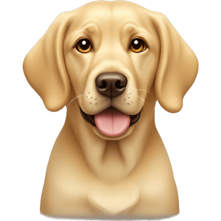 Yellow labrador girl dog and light tan cocker spaniel  emoji