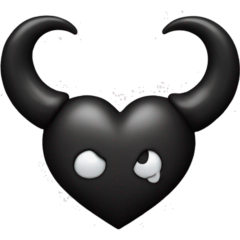 Black heart with horns  emoji