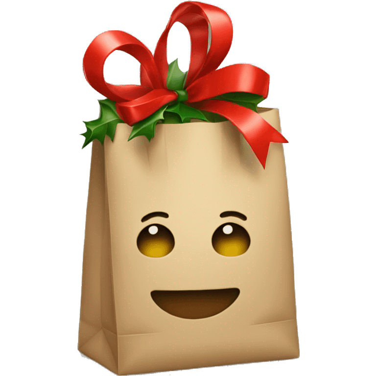 Christmas bag emoji