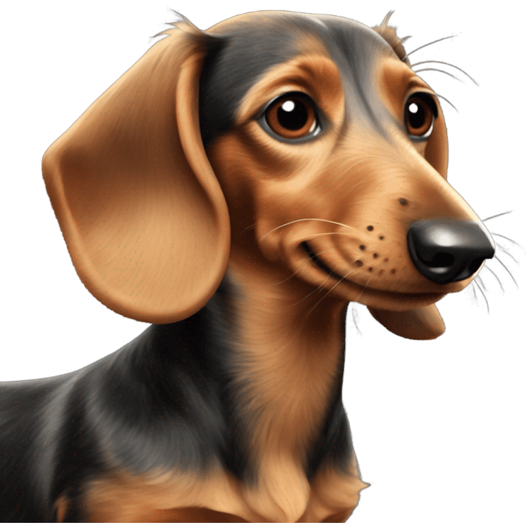 Wired haired dachshund emoji