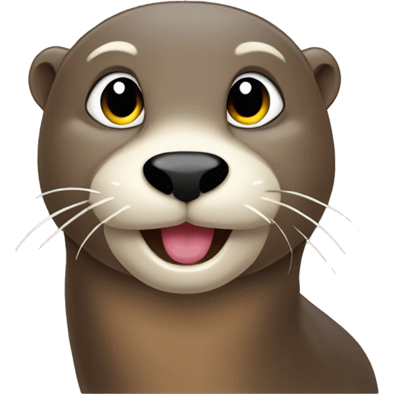 Otter with a gub emoji