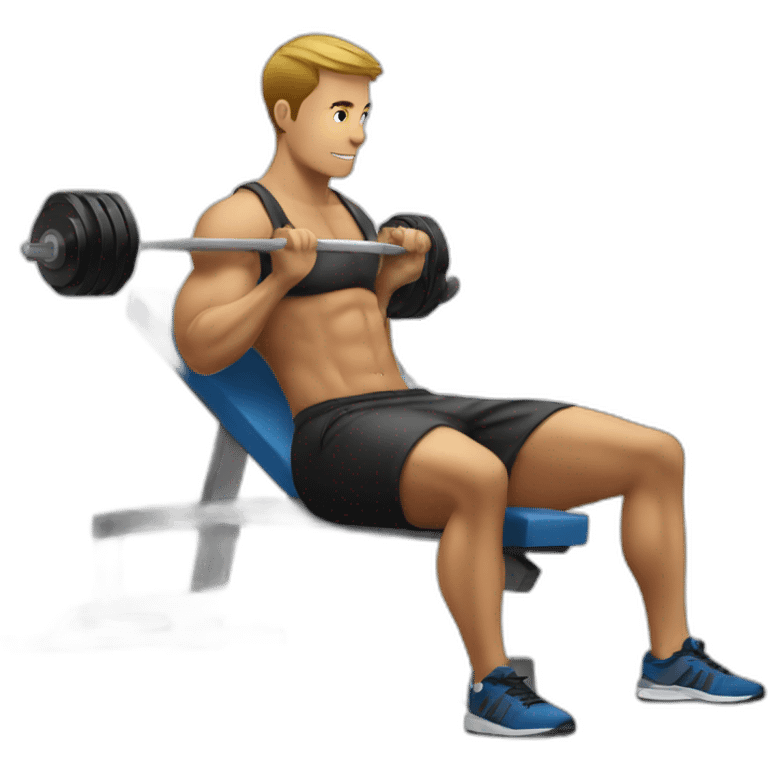 incline bench gym emoji