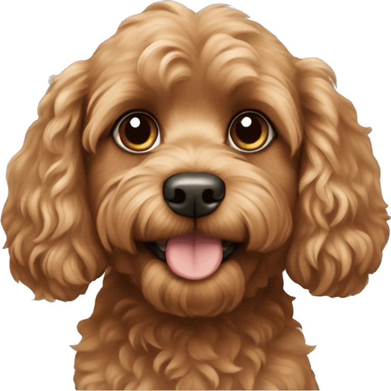 Light brown Cavoodle dog  emoji