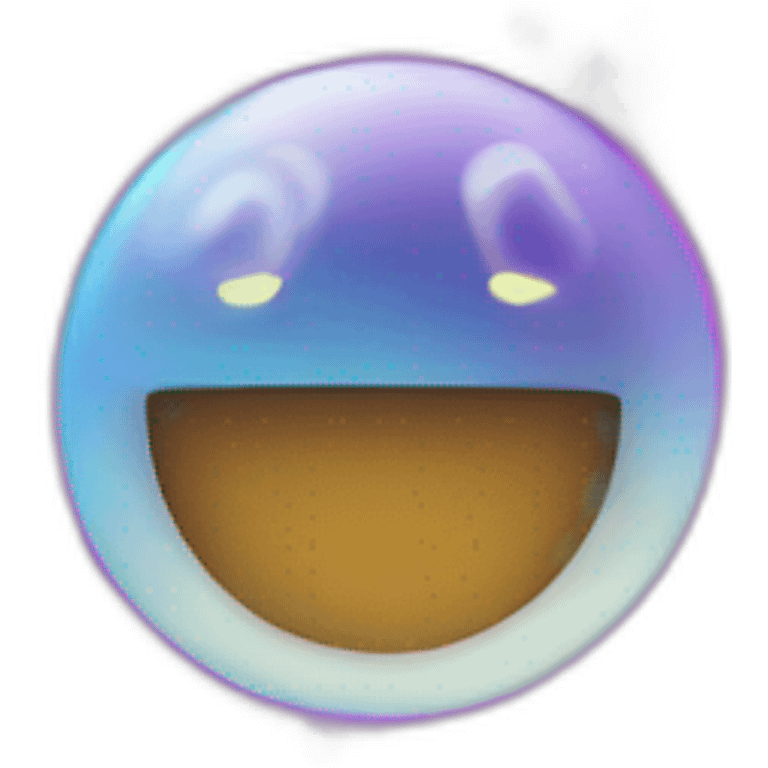 blurry electron emoji