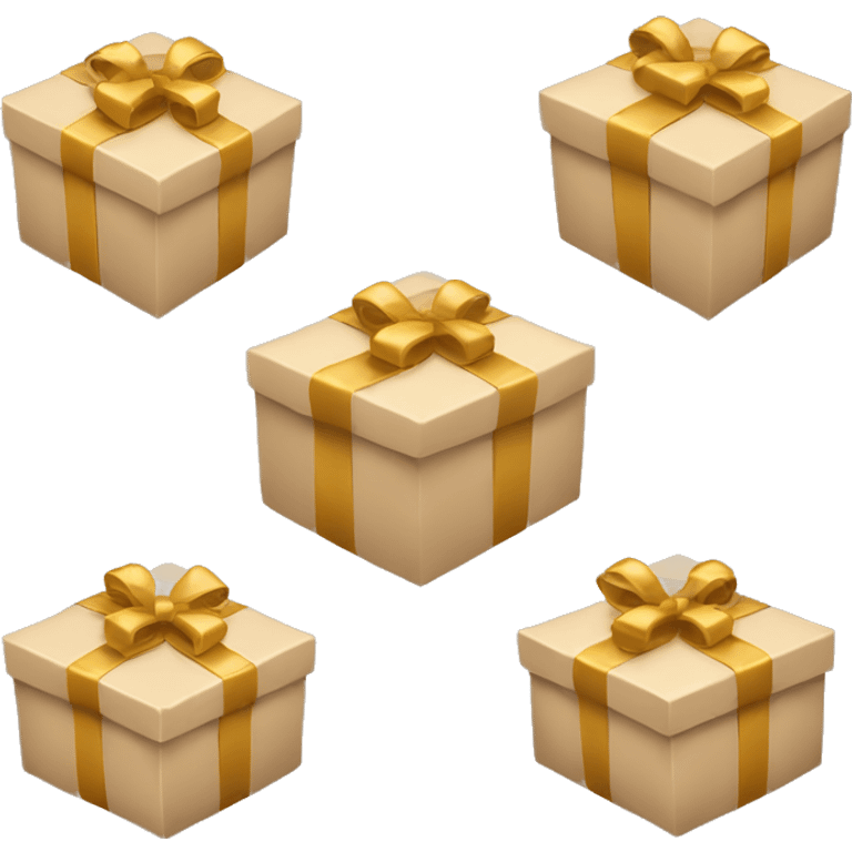 beige gift boxes  emoji