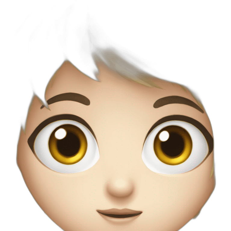 big eyes manga style emoji