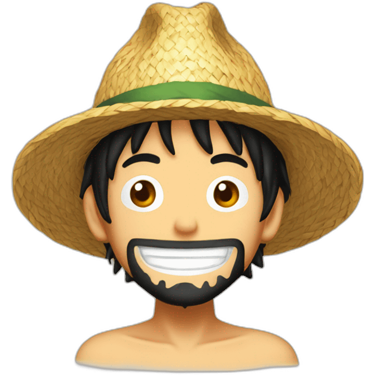 Luffy avec le chapeau de paille emoji