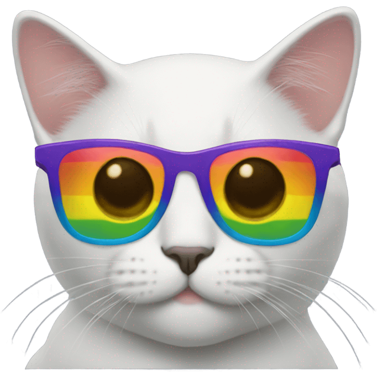  Gay Cat with  gay sunglasses emoji