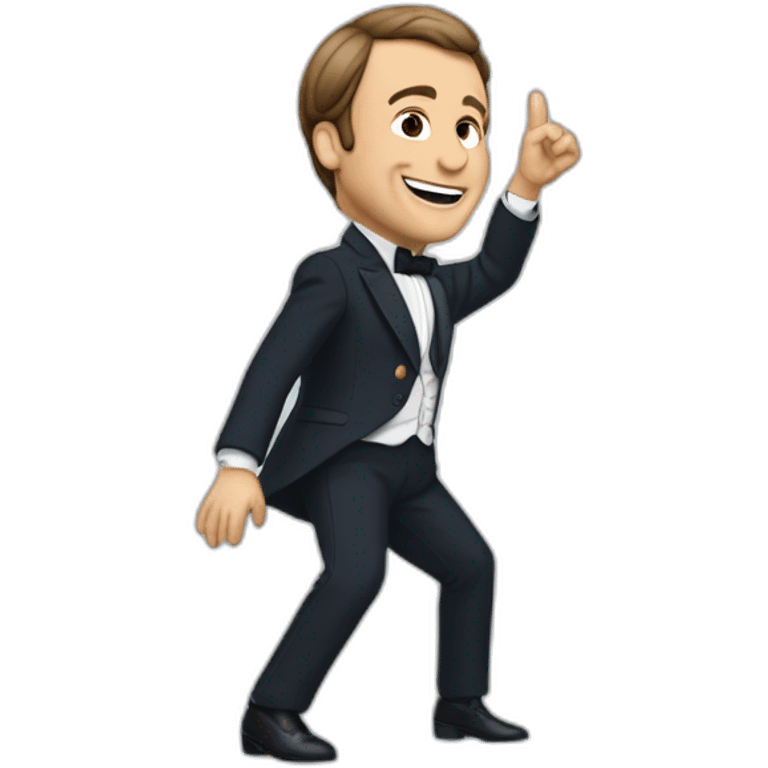 Macron qui danse la macarena emoji