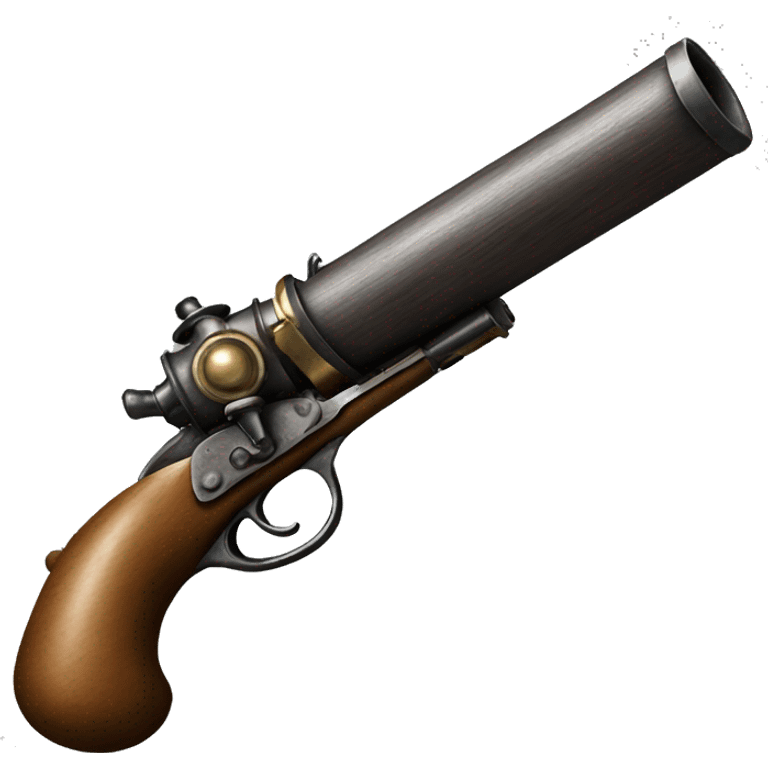 old 1600s gunpowder gun emoji