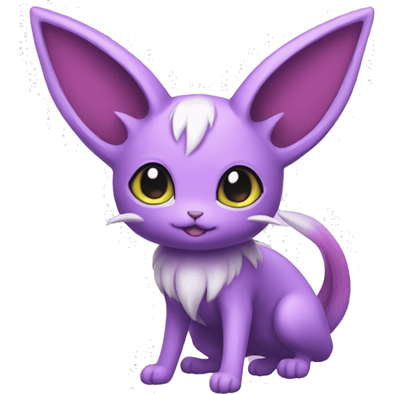 Kawaii Espeon full body emoji