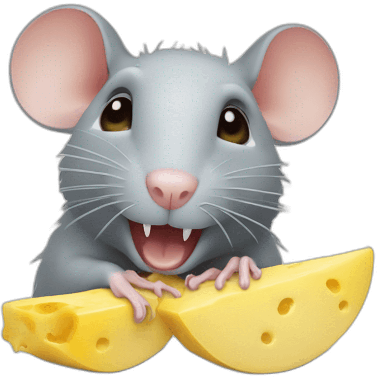 Rat qui mange glace emoji