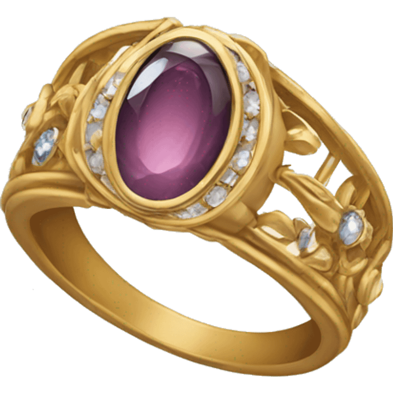 beautiful costue ring emoji