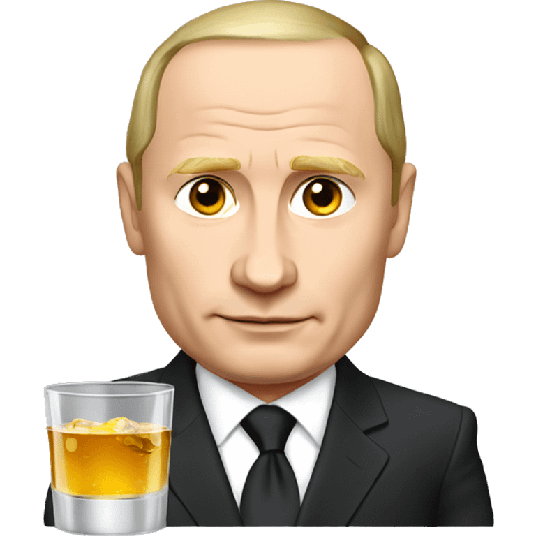 Putin with vodka glass emoji