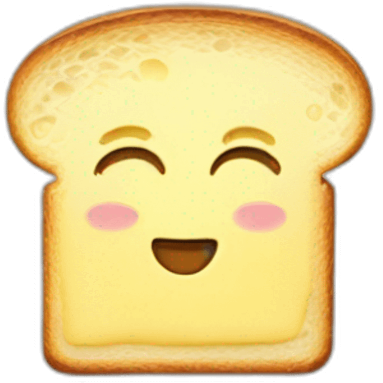 A Toast with butter emoji