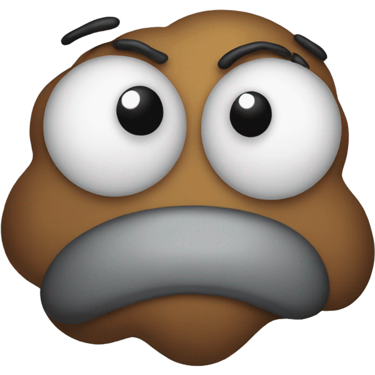 Sad poop emoji