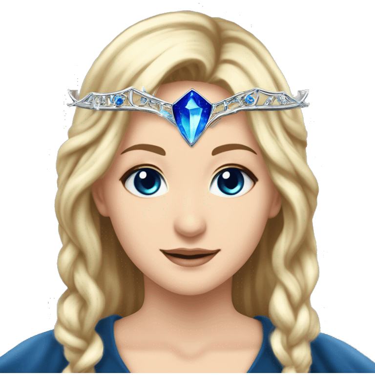 The Ravenclaw Diadem is a tiara-like object with a majestic design, made of gleaming silver and set with glittering blue gems. It is enchanted to enhance the wisdom and intellect of its wearer. Voldemort turned it into a Horcrux, embedding a fragment o emoji