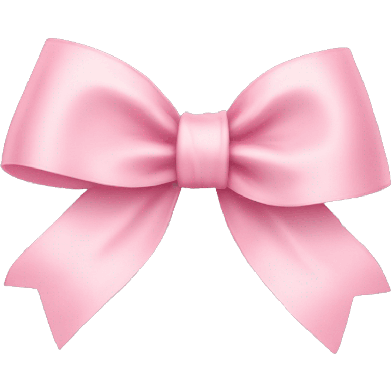 light pink ribbon bow emoji