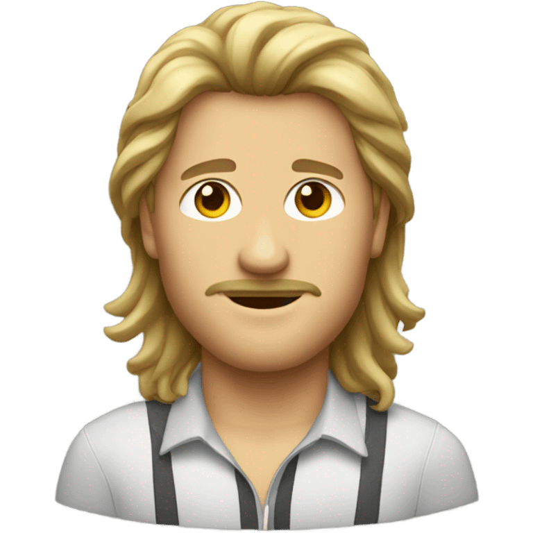 Man with fashionable mullet emoji