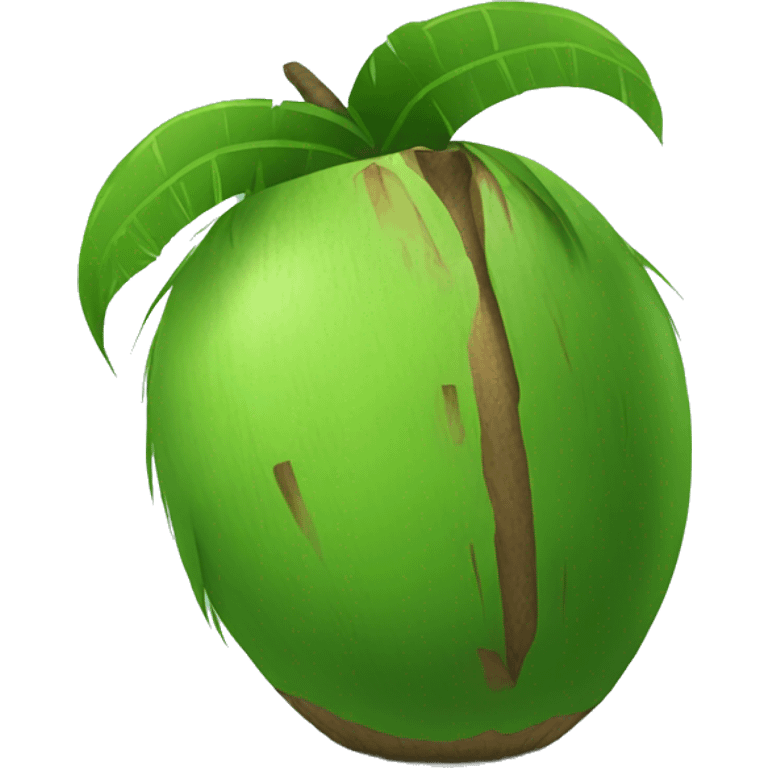 Green coconut  emoji