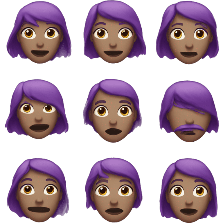 purple emojis emoji