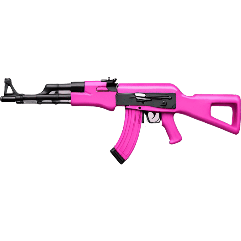 Pink AK47 emoji