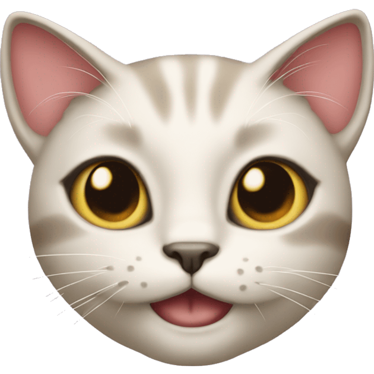 cat serving glam with word "puss"on top emoji