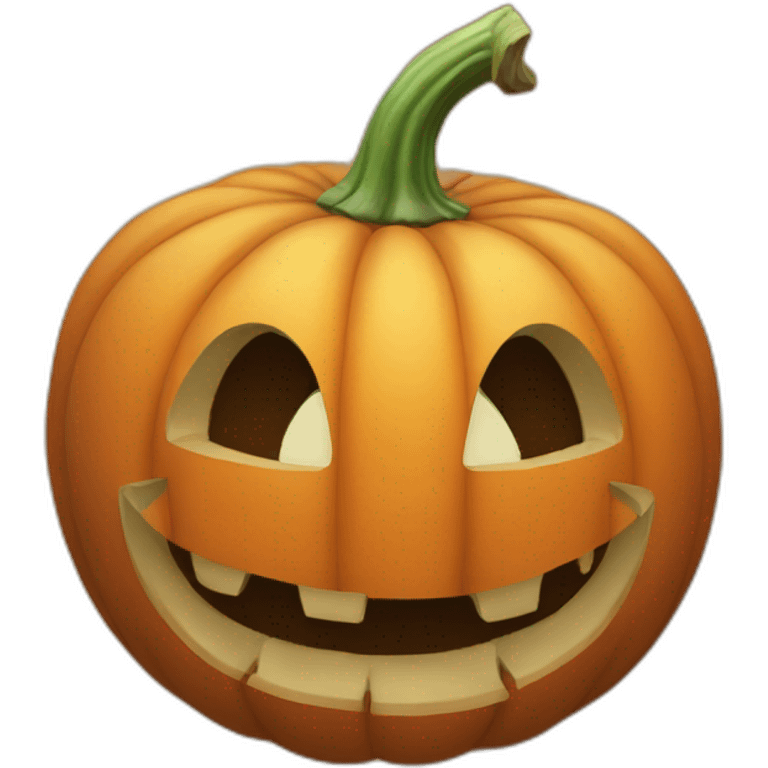 pumpkin from the top emoji