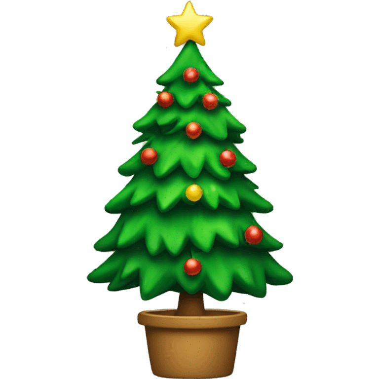 a christmas tree emoji