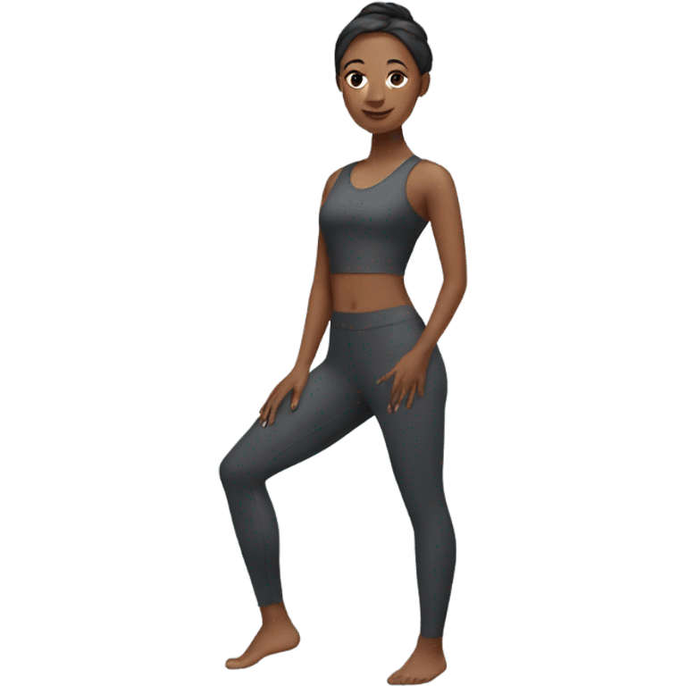 woman in yoga suit emoji