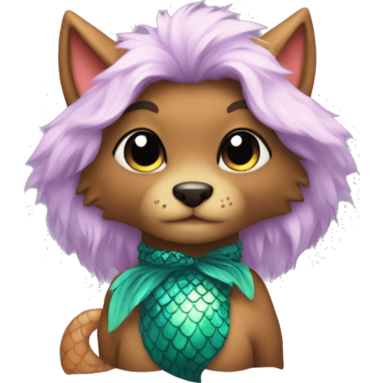 furry with mermaid costume emoji