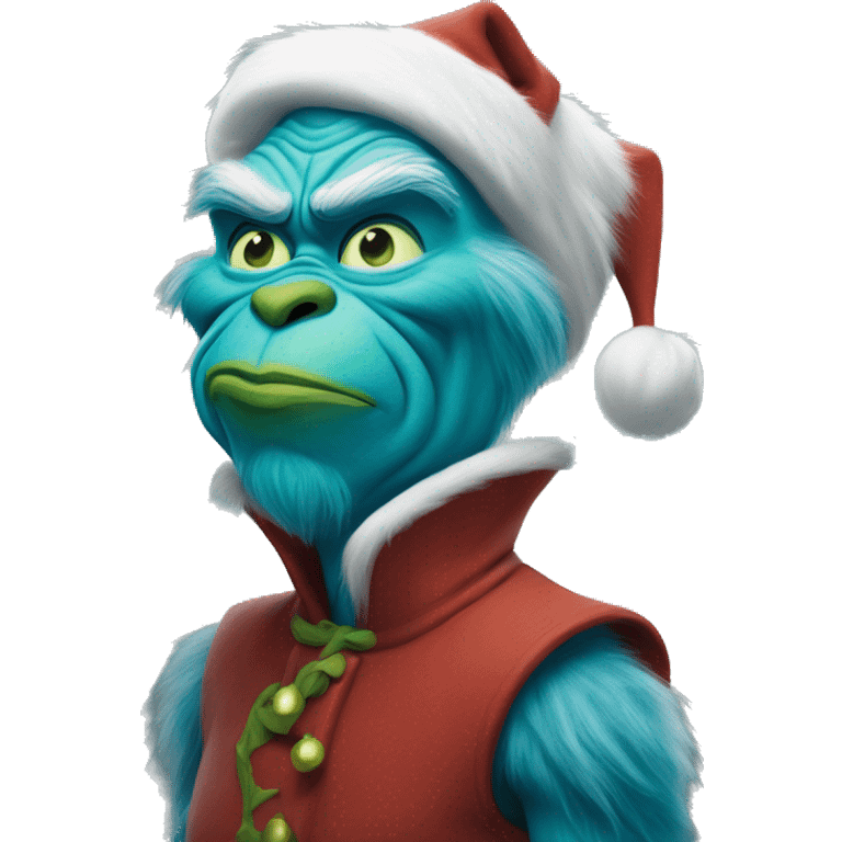 Grinch but it’s blue emoji