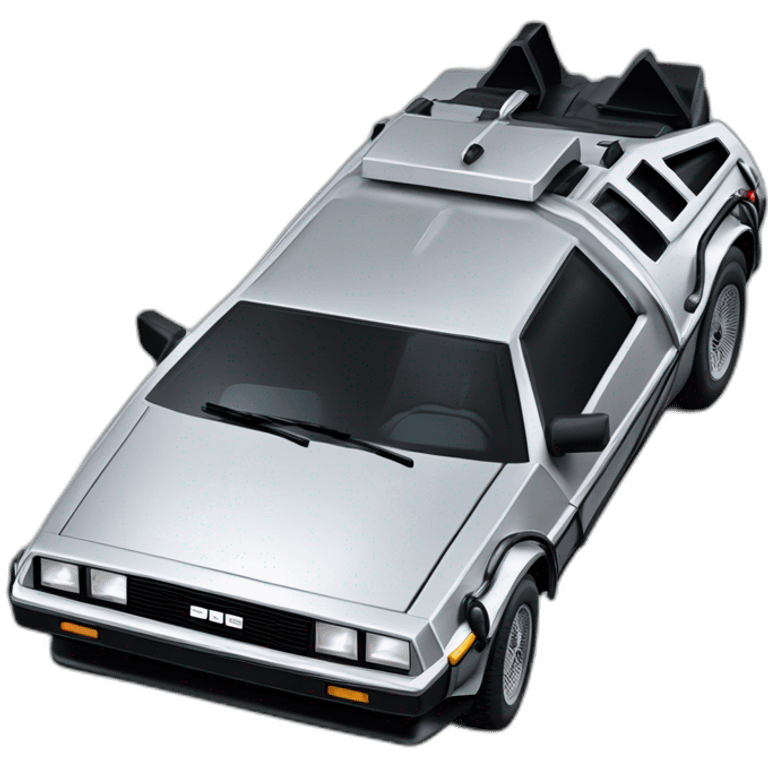 delorean dmc 12 emoji