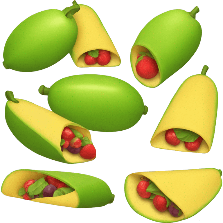 Fruit taco emoji