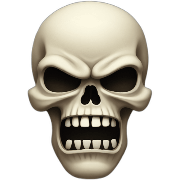 angry skull emoji