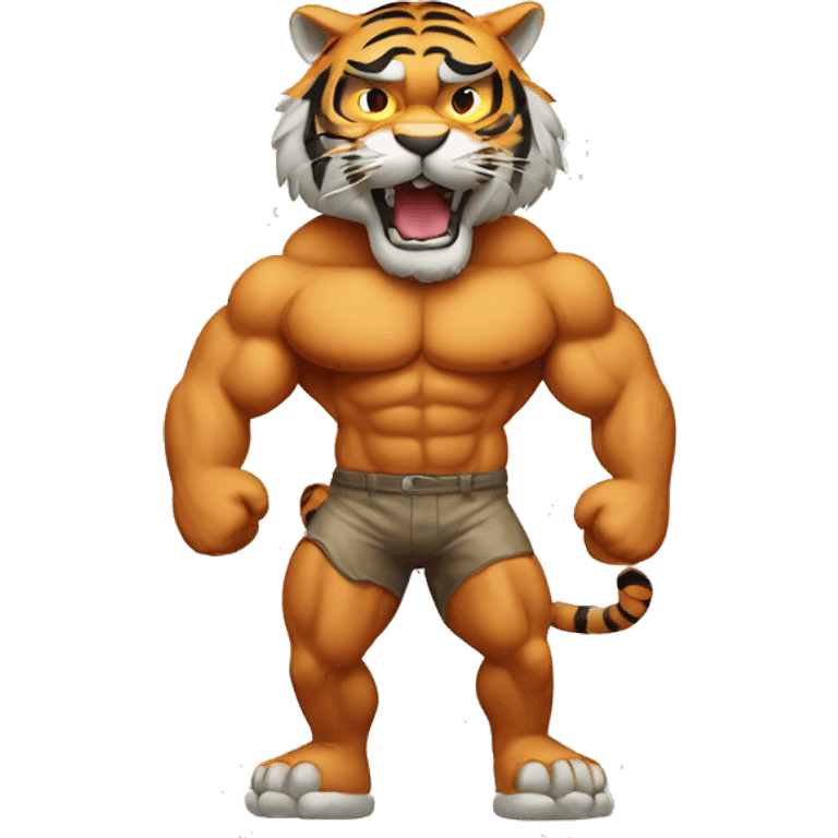 muscular tiger emoji