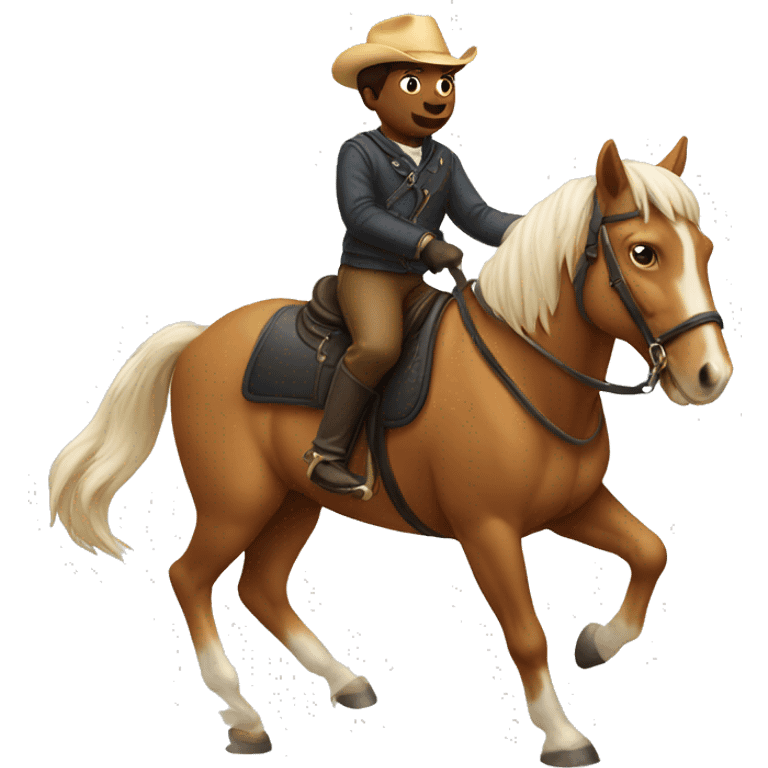 Cat riding a horse  emoji