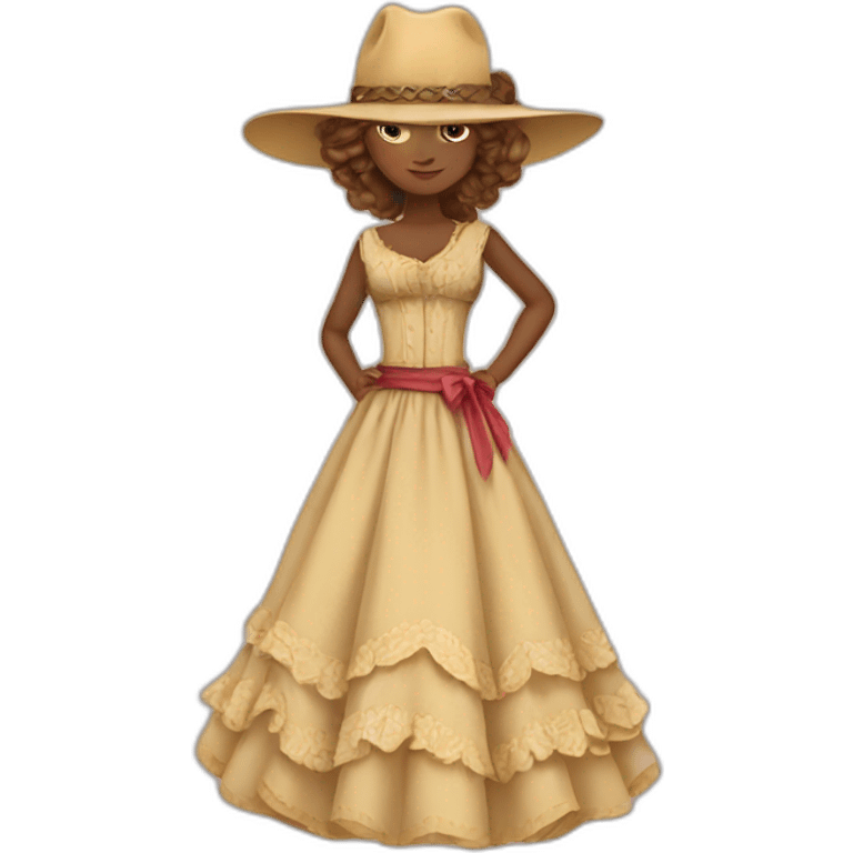 Western dress  emoji