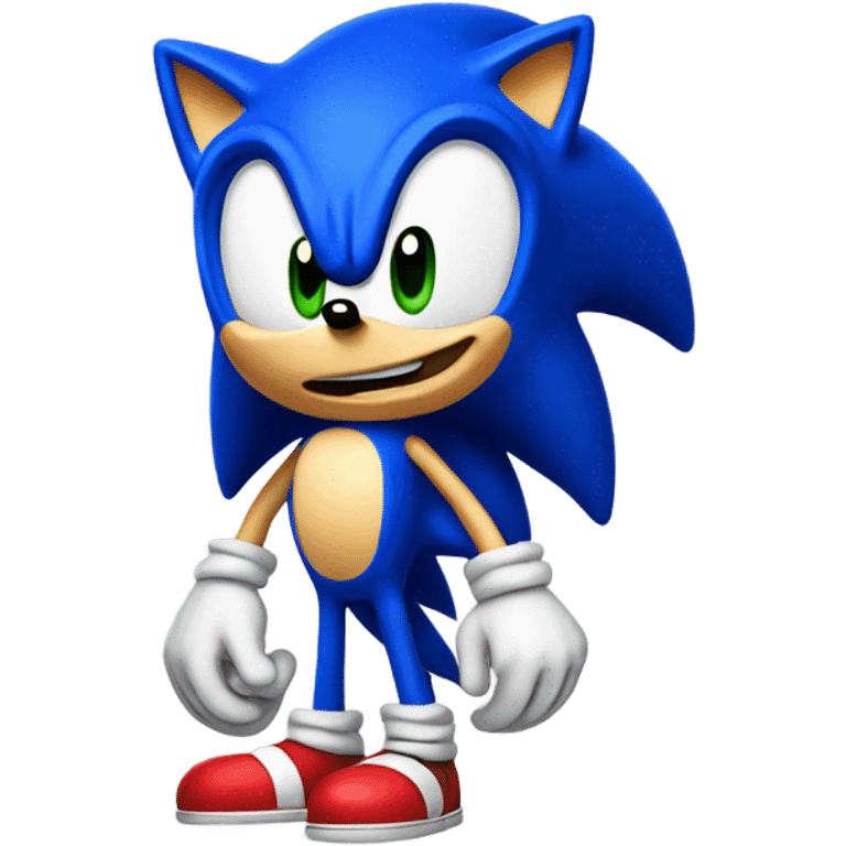 sonic being goofy  emoji